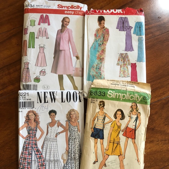 4 Dress Sewing Patterns Young Woman - Picture 1 of 13
